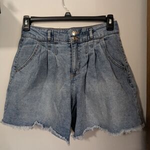 Pleated Jean Shorts Wild Fable Size 8